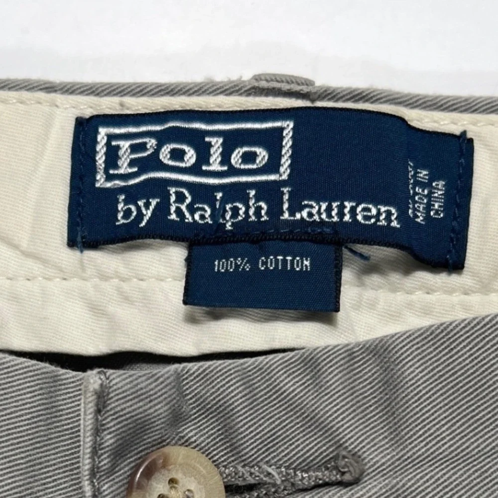 Polo Ralph Lauren Mens Chino‎ Pants 40x32 Gray Cotton Classic Preppy Casual